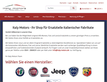 Tablet Screenshot of italy-motors.de